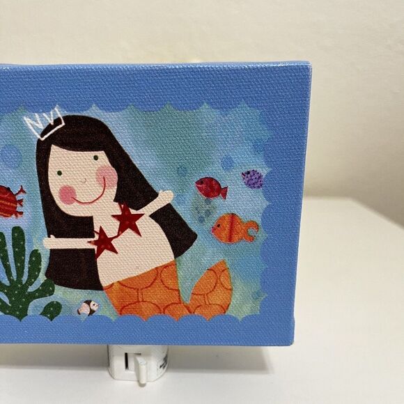 Oopsy Daisy Mermaid Canvas Night Light - Picture 4 of 13